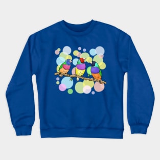 Gouldian finch birds Crewneck Sweatshirt